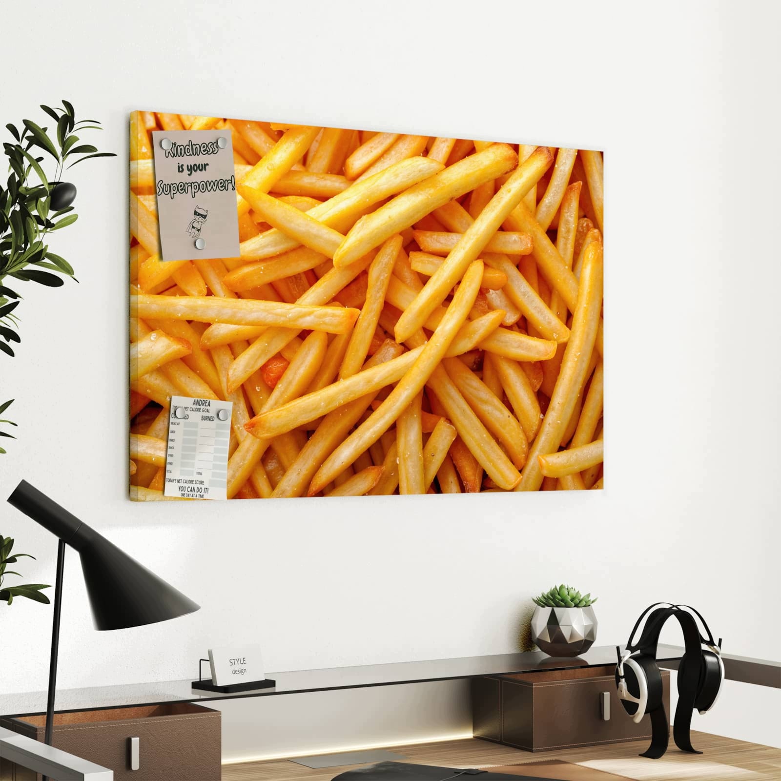 Magnetická tabule Hranolky 60 × 40 cm