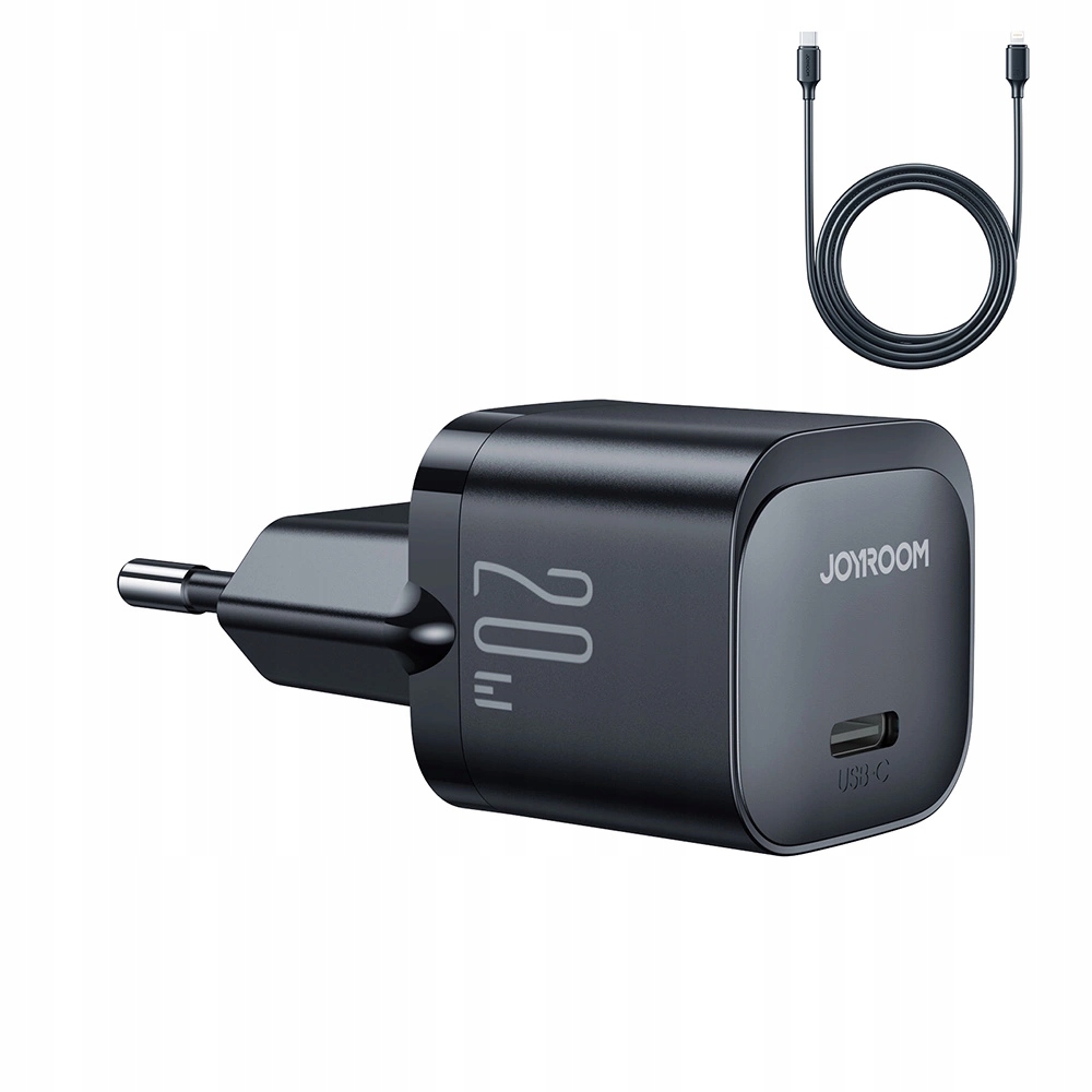 Mini ładowarka USB C 20W PD Joyroom JR-TCF02 | czarna