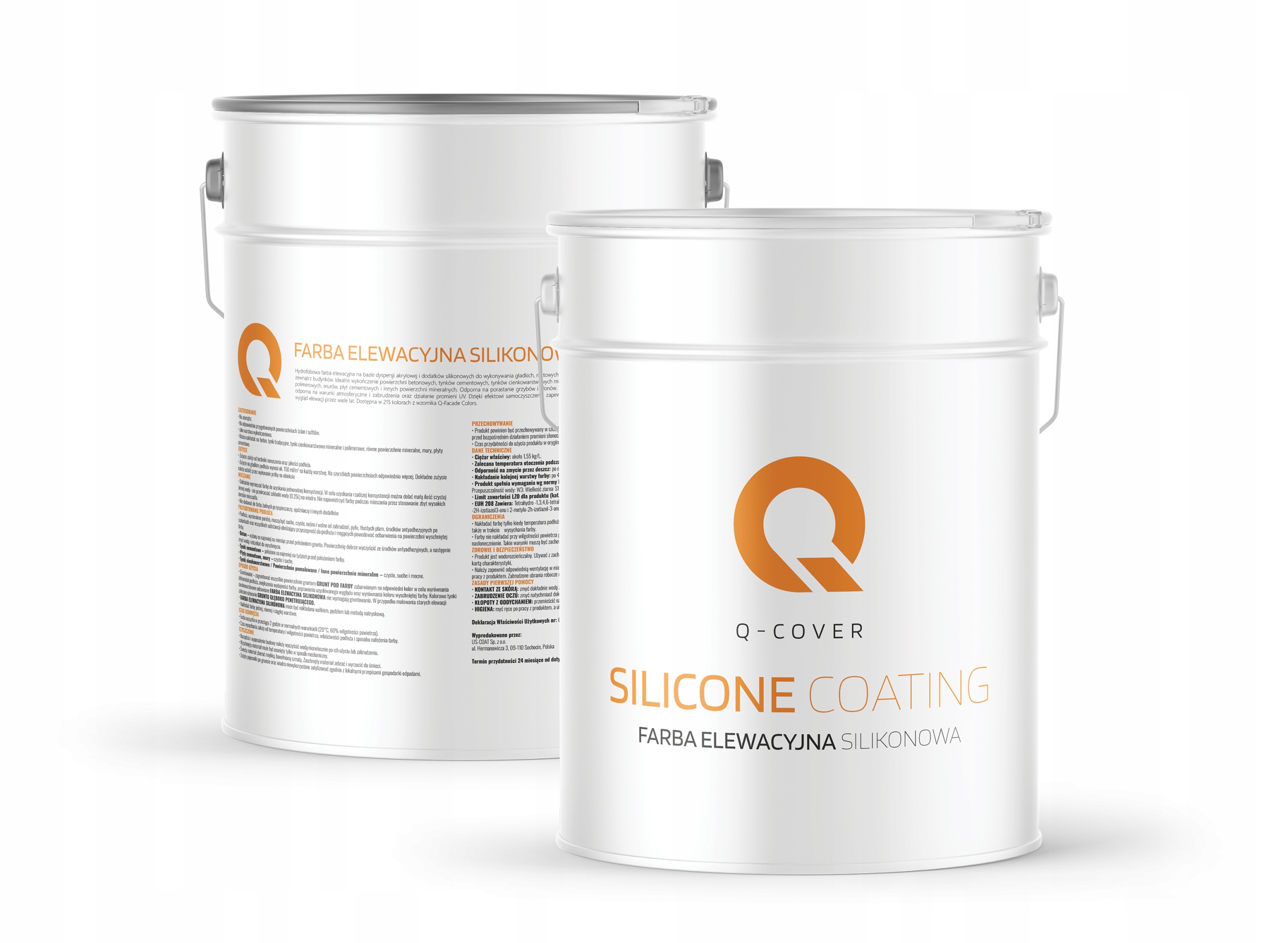 Silikónová Fasádová Farba Fasádna Biela Snežná F103 2x10L