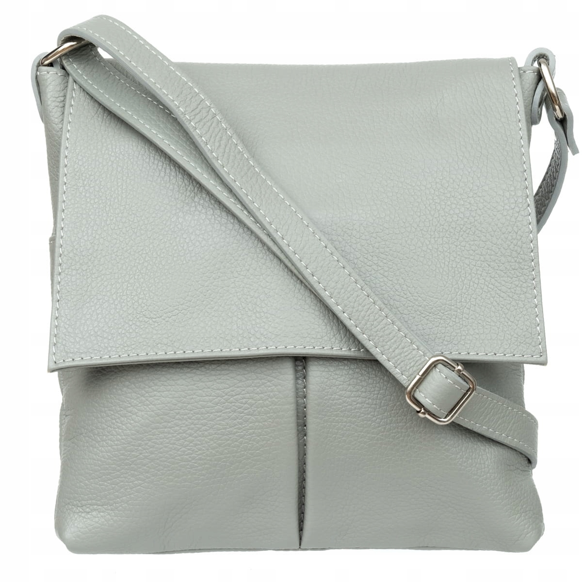 Kabelka přes rameno Dámská kabelka Vera Pelle Viaggia Šedá