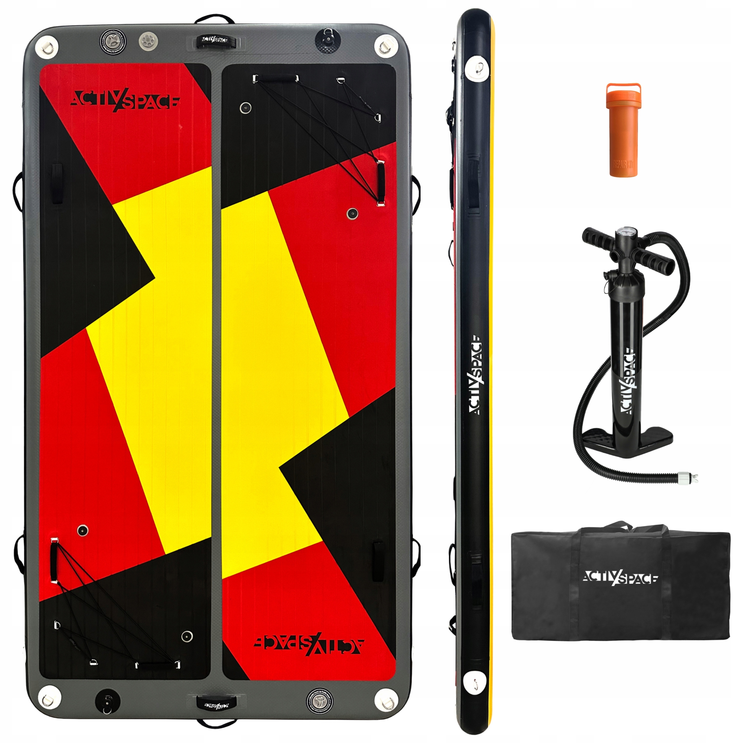 Pompowana Duża Platforma Deska Pomost 400KG Do Wody Air Platform 300X165CM