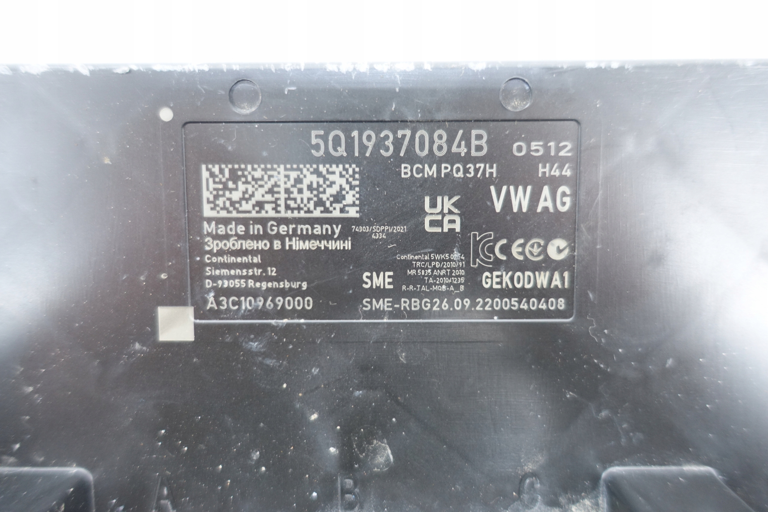 module control unit BCM KOMFORTU VW SKODA 5Q1937084B
