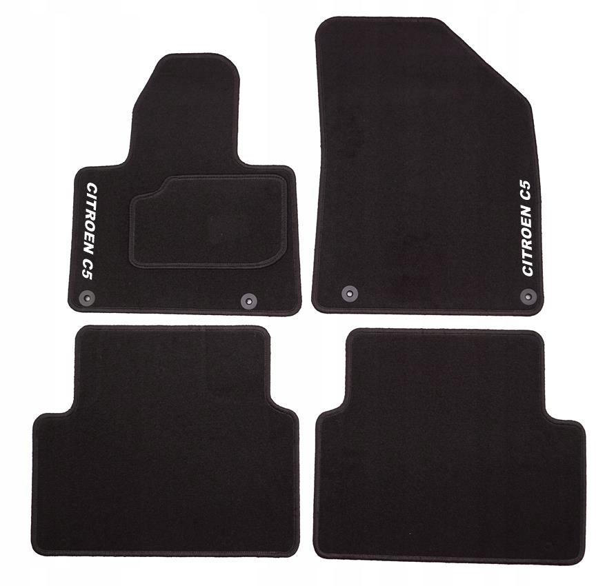 CITROEN C5 2008-2017 велюровые коврики вышивка
