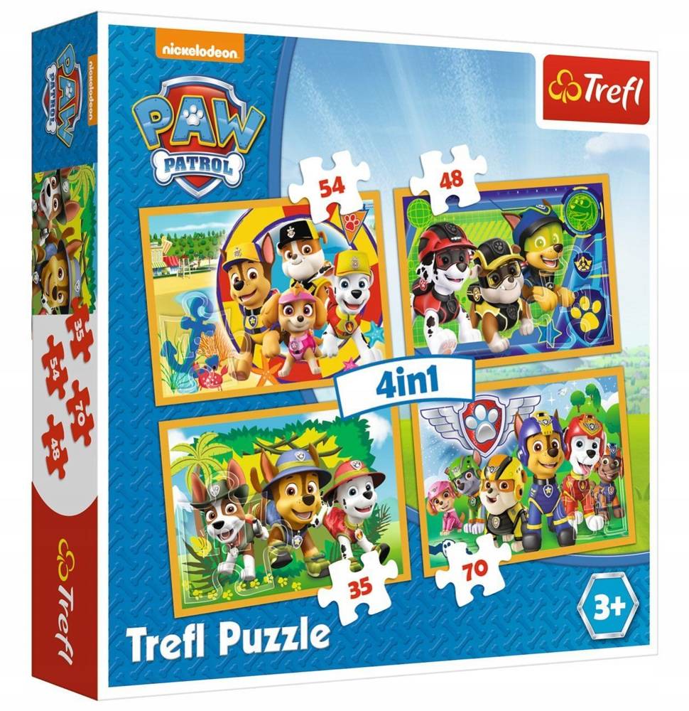 

Puzzle Układanka 4W1 Psi Patrol 207 El. 4+ Trefl