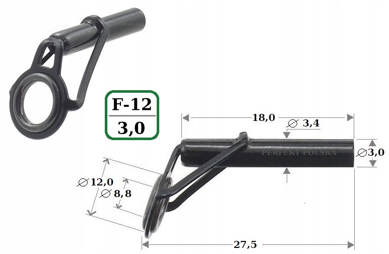 PRZELOTKA SZCZYTOWA PERFEKT SIK SS-BK F-12 /3,0 mm Marka Perfekt