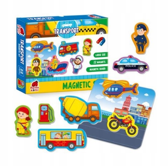 

Zestaw Magnesów Transport Roter Kafer tablica