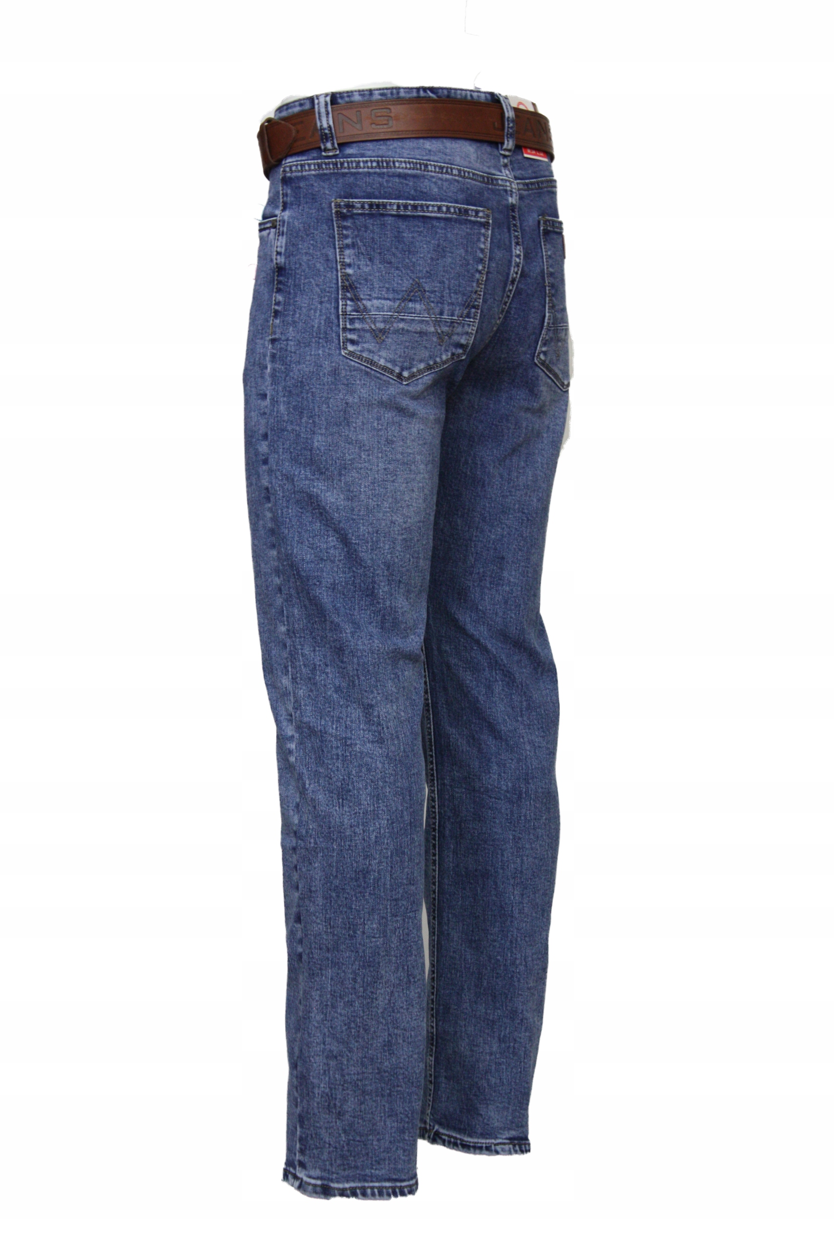 SPODNIE MĘSKIE KLASYCZNE JEANS PROSTA NOGAWKA- REGULAR W34 L32 Pas 88-90 Rozmiar 34/32