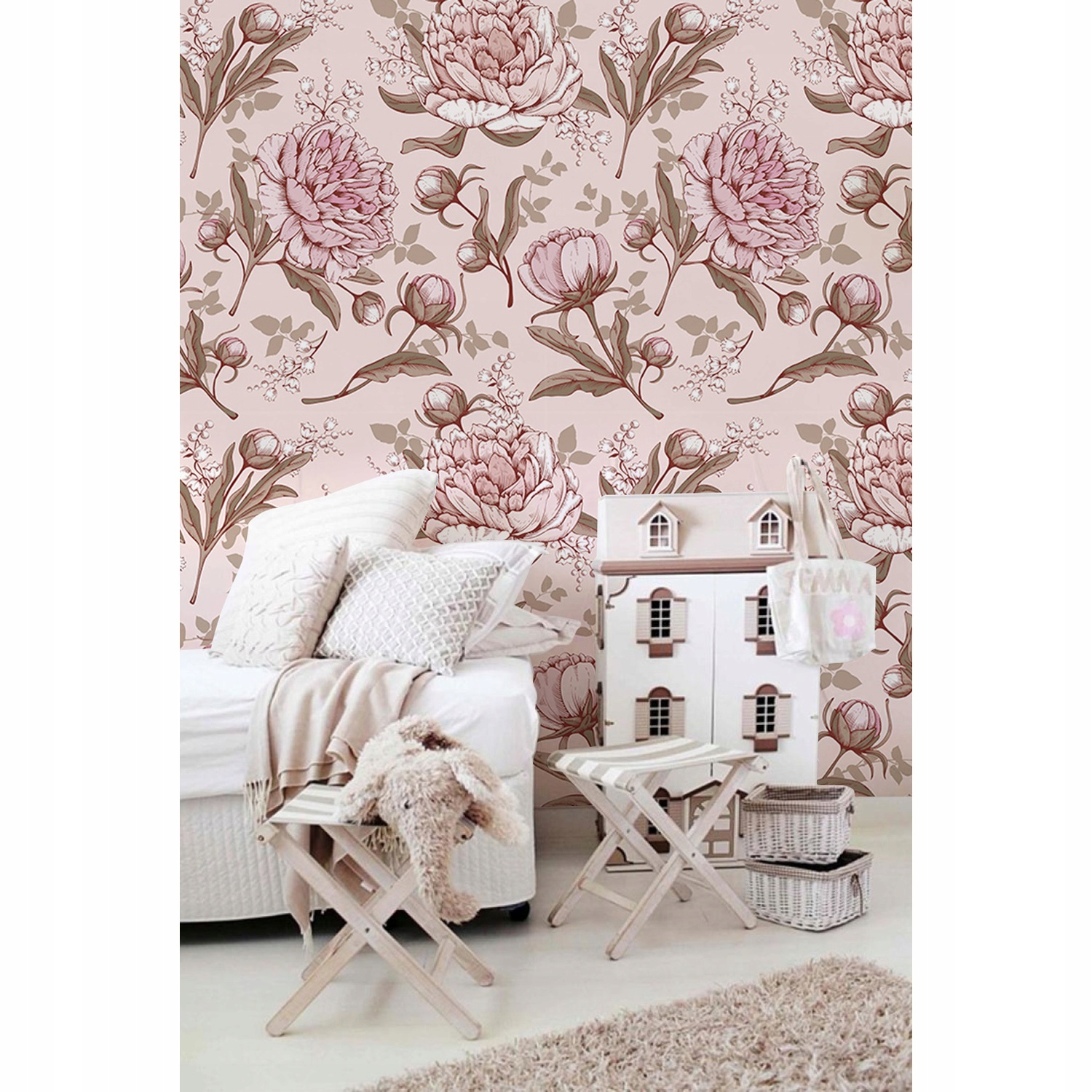 

Fototapeta flizelinowa Różowe peonie 254x184 +klej
