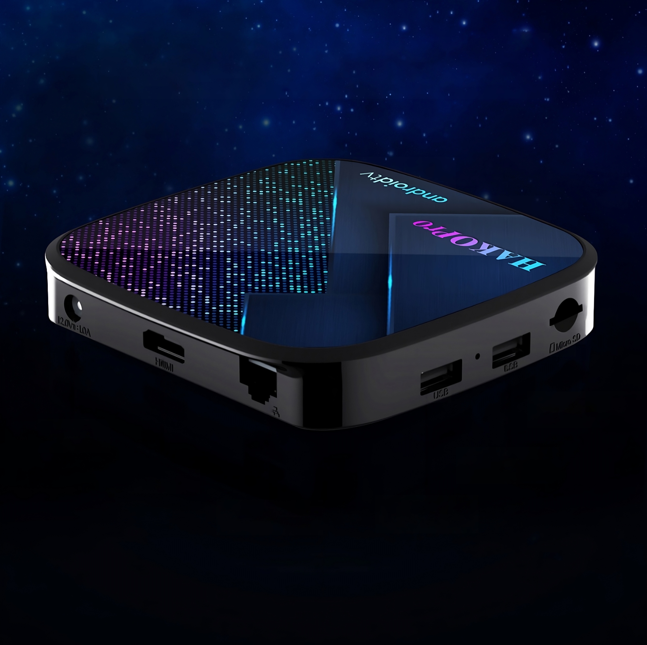 ANDROID TV SMART BOX ODTWARZACZ MULTIMEDIALNY 4K PRZYSTAWA MENU PL + PILOT Stan opakowania oryginalne