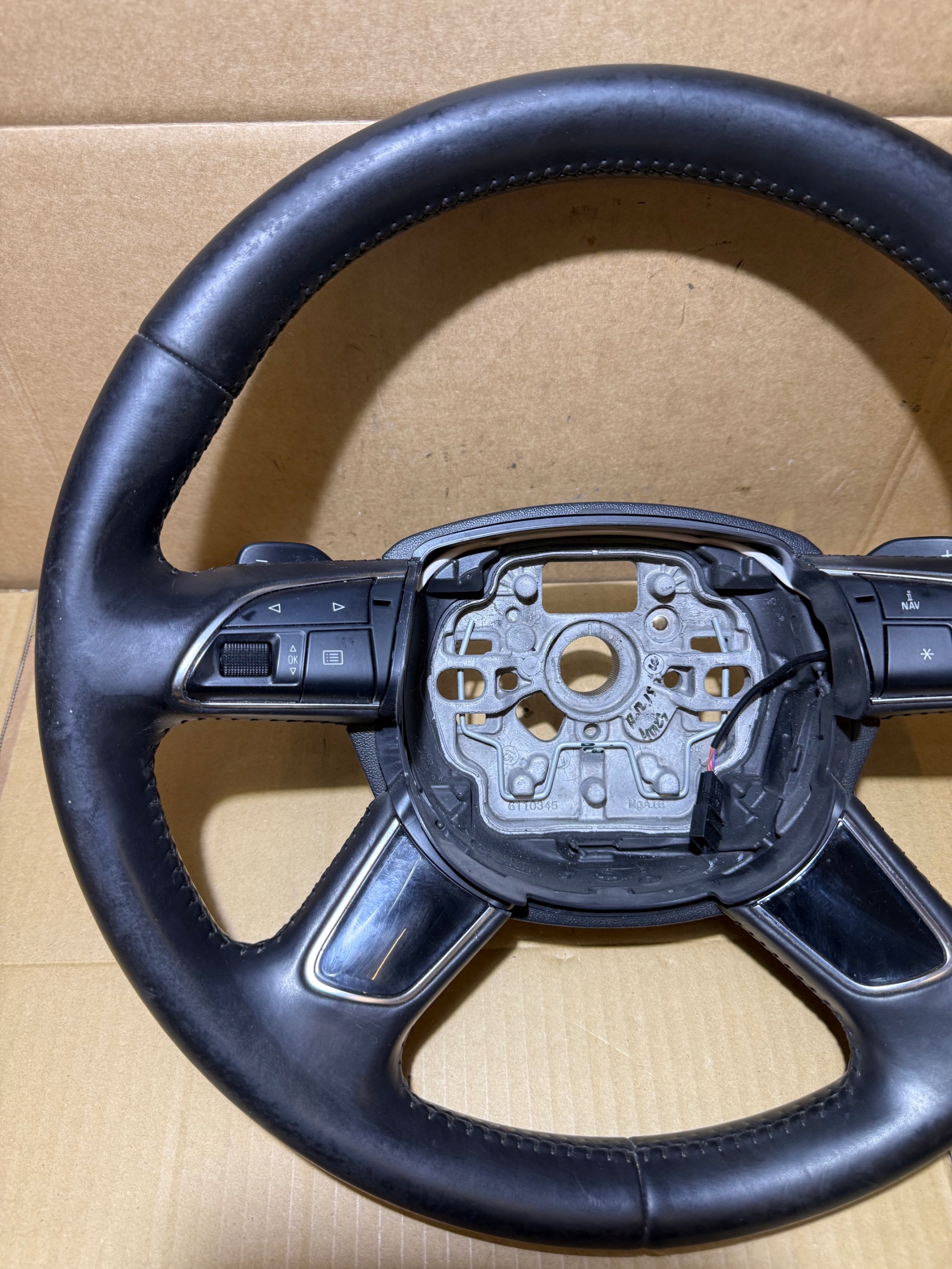AUDI A6 C7 LIFT lenkrad Leder MULTIFUNKCJA 4 RAMIENNA 4G0419091P