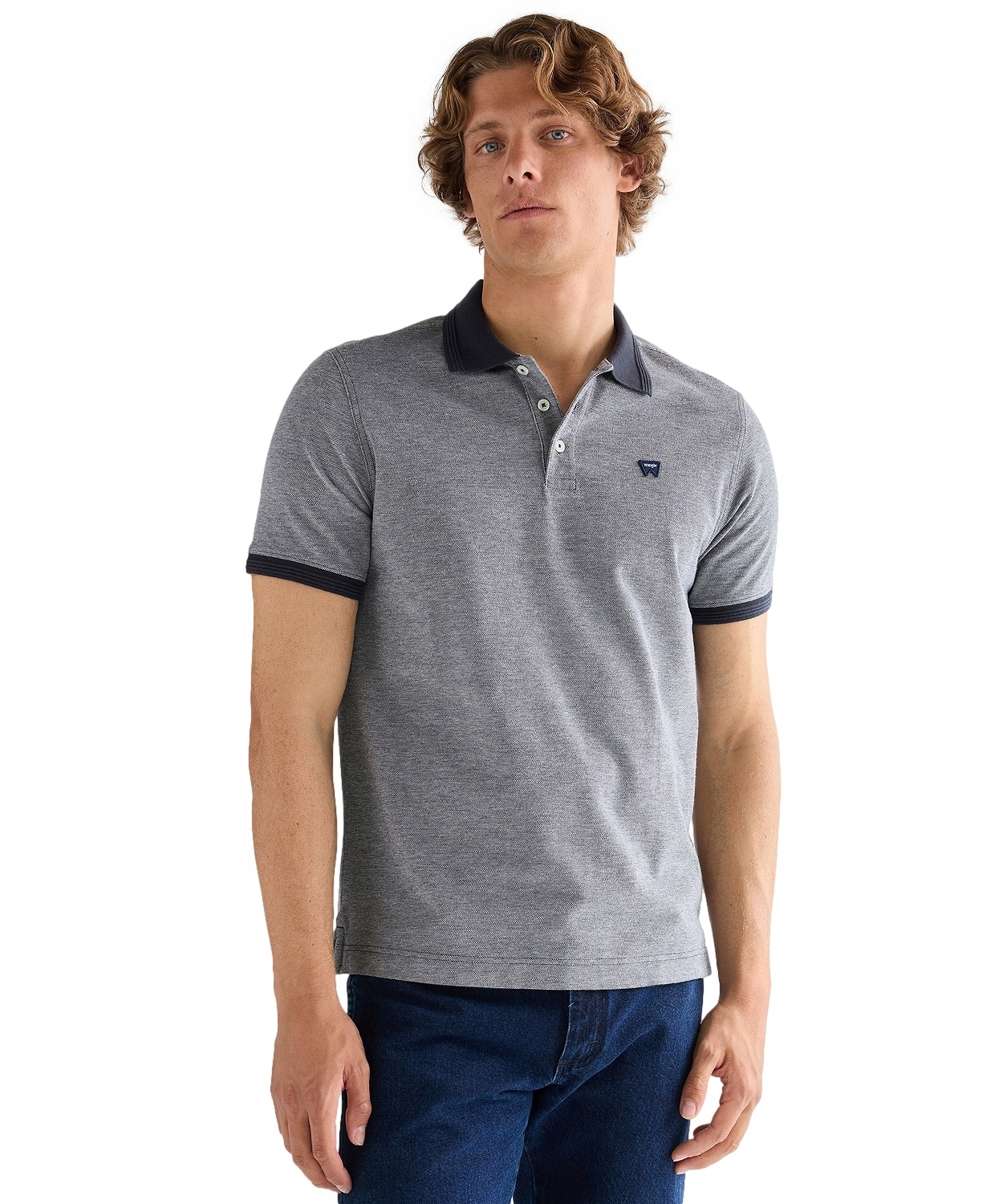 Tričko Wrangler Refined Polo 112377997 Dark Navy XXL