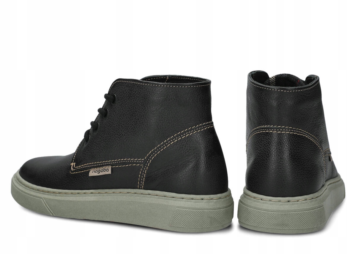 NAGABA 050 CZARNY RUSTIC - TRZEWIK DAMSKI - ROZMIAR 41 Rozmiar 41