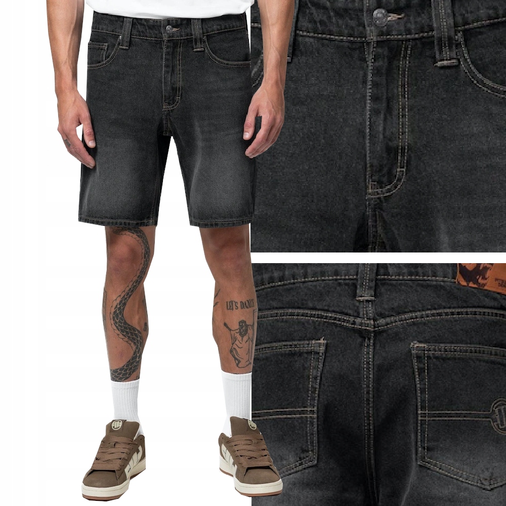 Spodenki Szorty jeansowe bojówki Pit Bull Bayside przed kolano