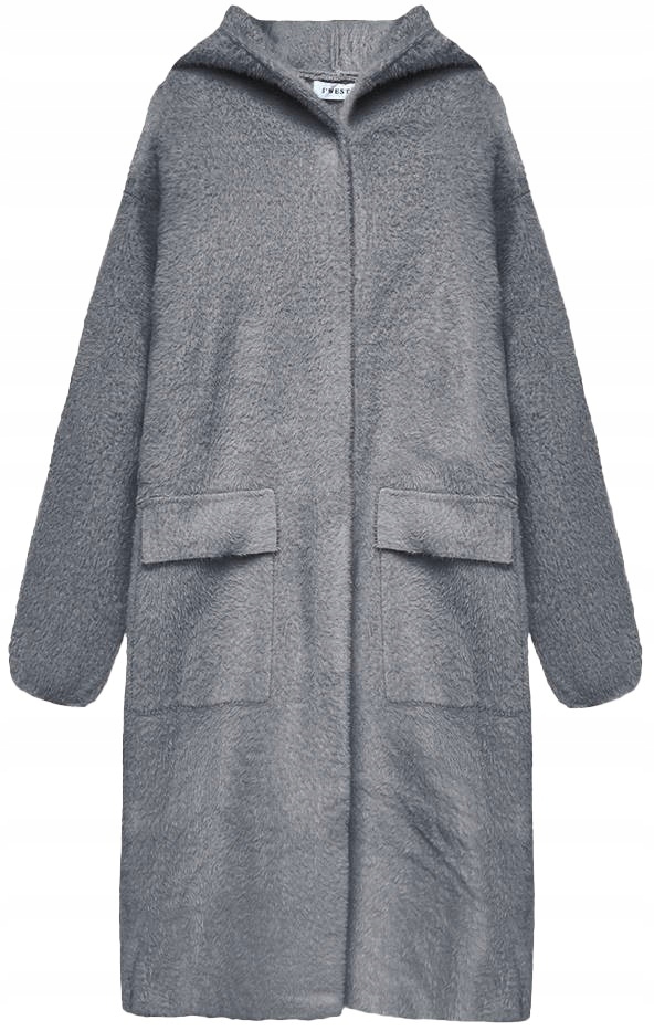 Kabát Přehoz A'la Alpaka B3006 Šedý M (38)