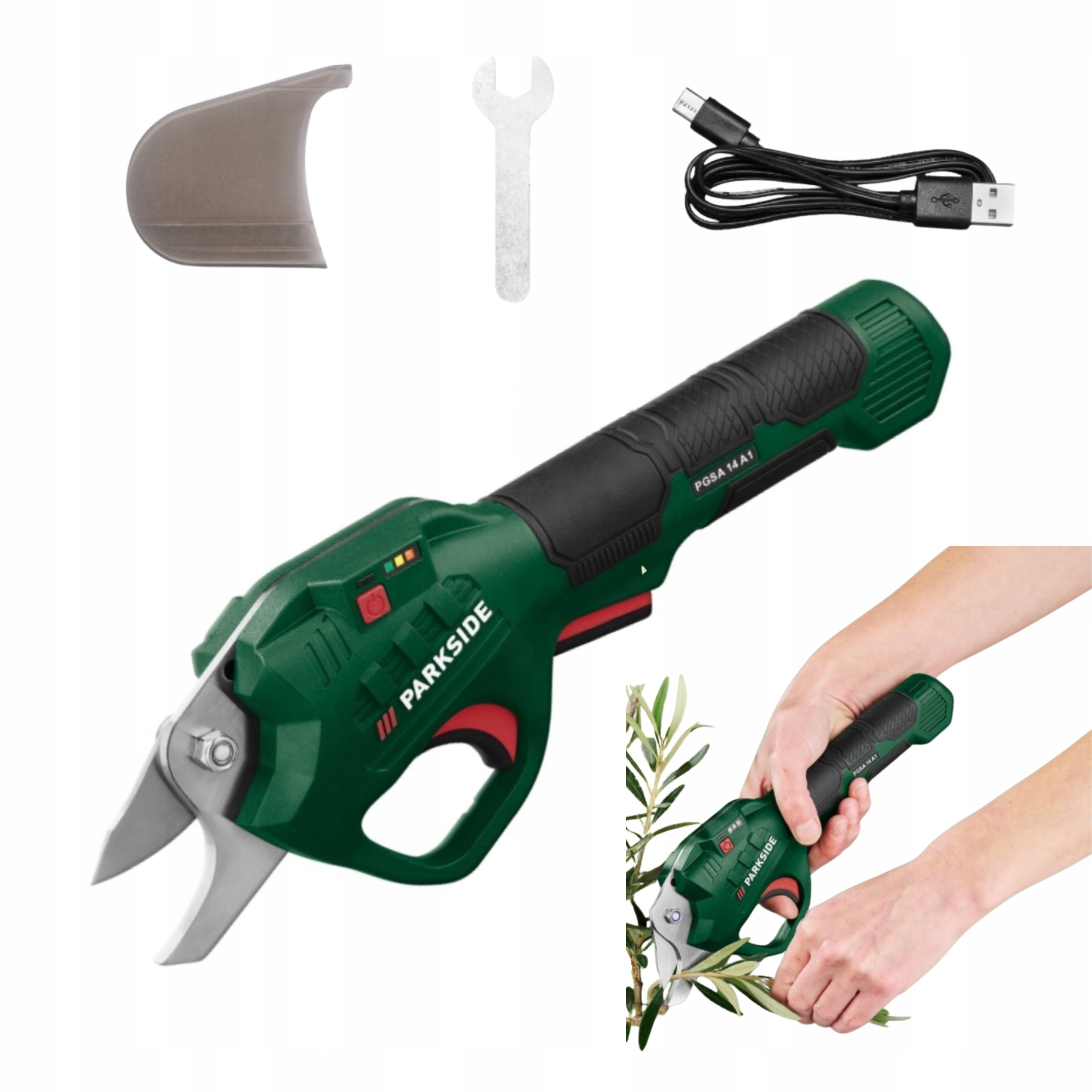 Parkside Zahradní Nůžky Akumulátorové nůžky 4V na větve keřů