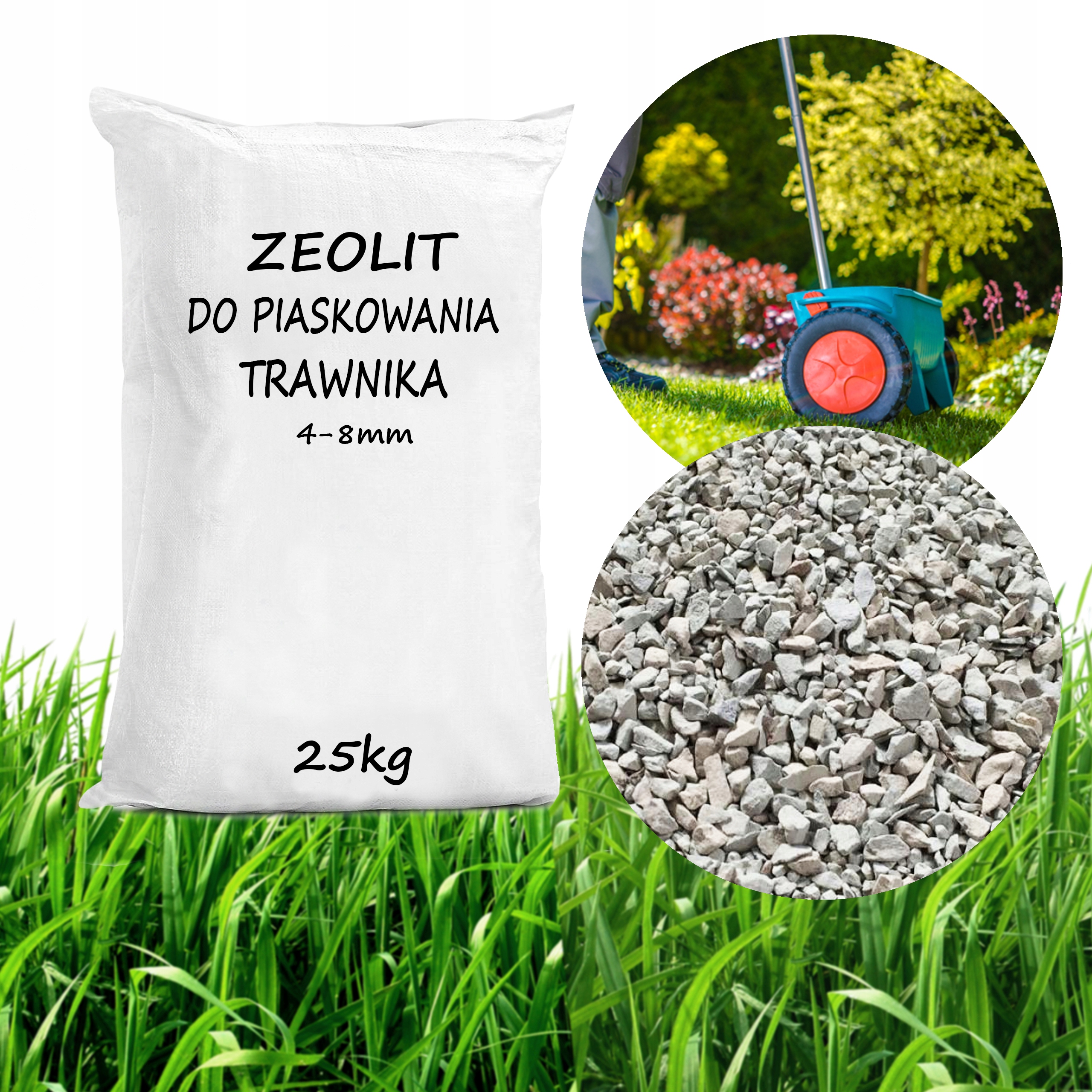 

Piaskowanie Trawnika Trawy Zeolit 4-8 mm 25KG