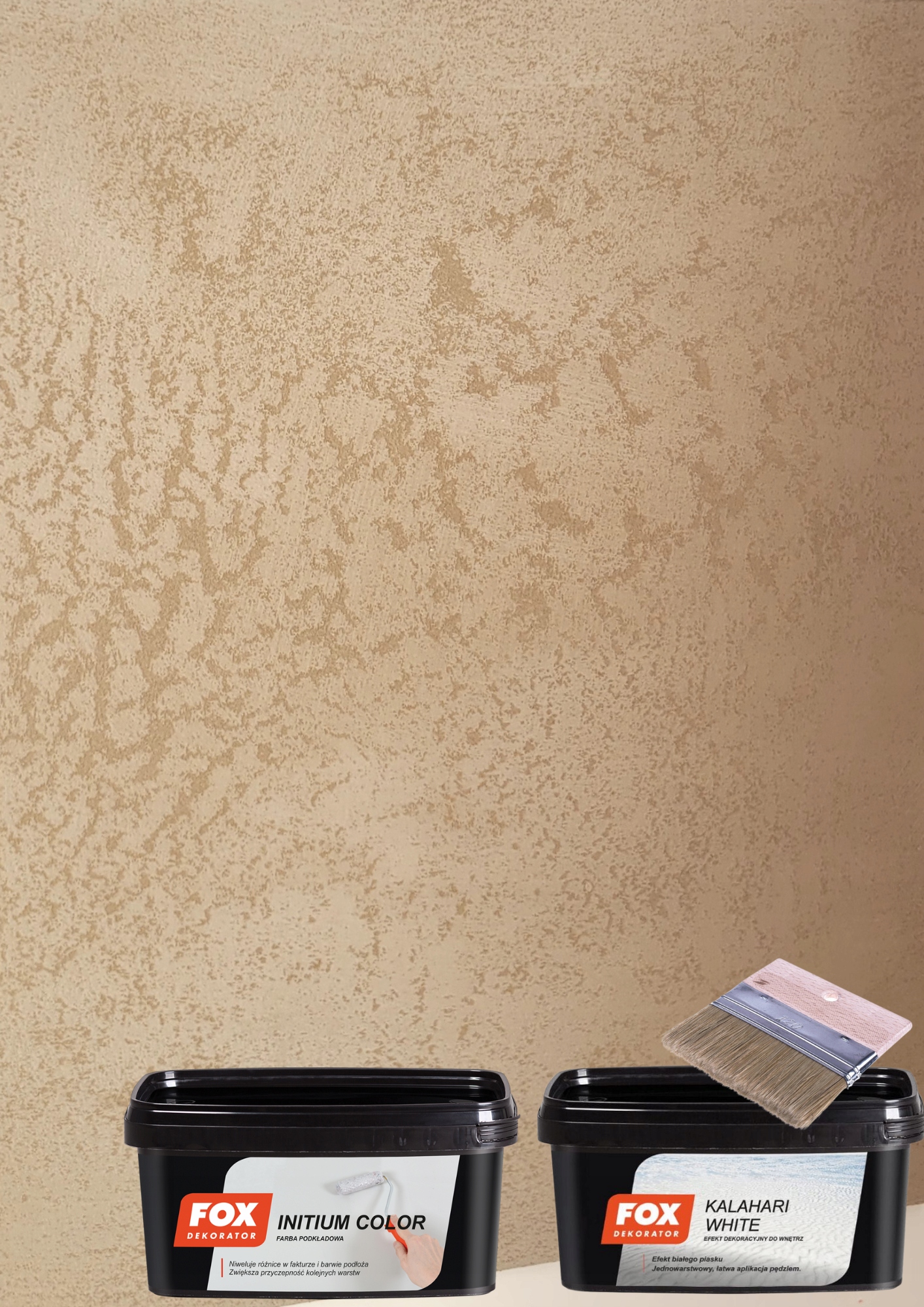 Fox Dekorátor Kalahari White Set Na 8-10 M2-CAPPUCCINO