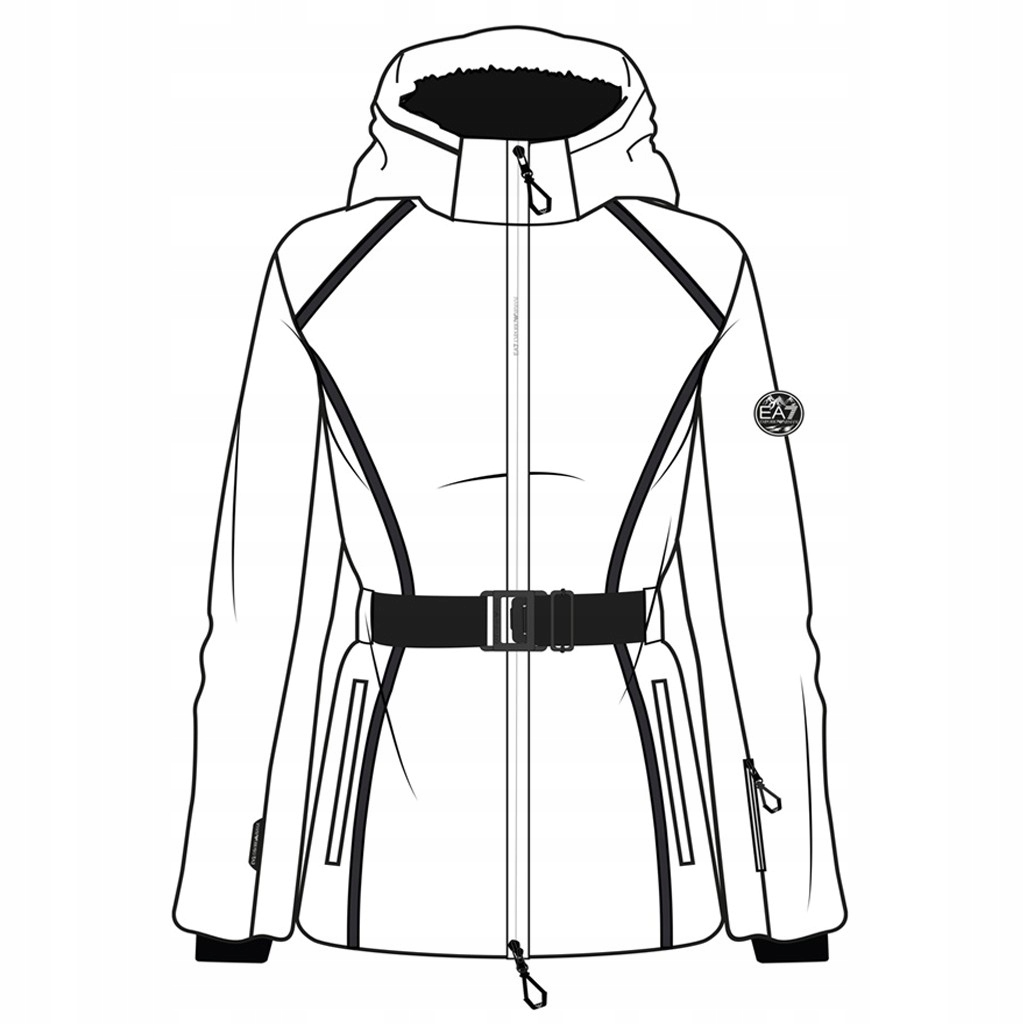 Bunda EA7 Emporio Armani St. Moritz Fashion Jkt Bílá, velikost L