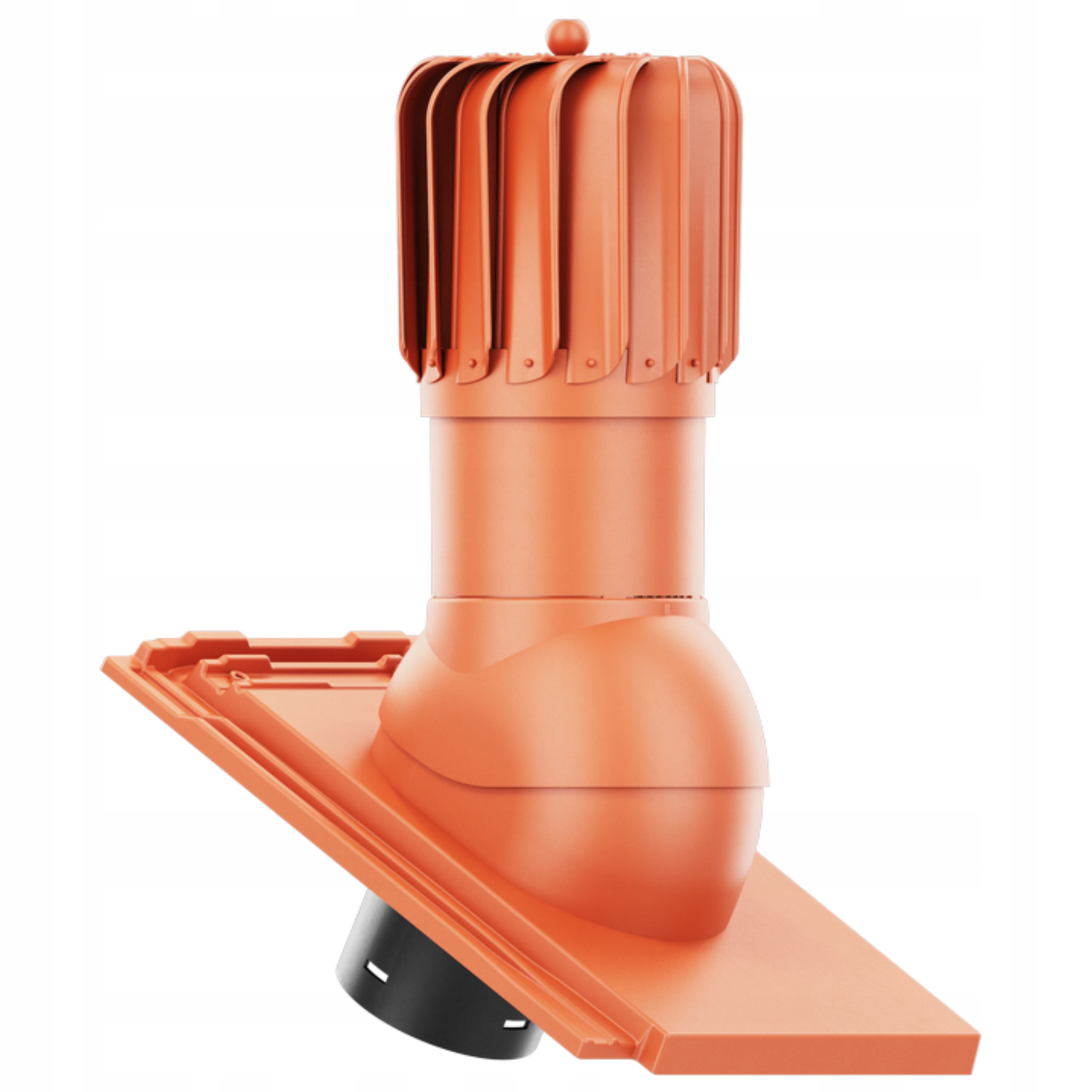 Větrací komín Otočný podlouhlý fi150 Koramic Orea 9 Červený