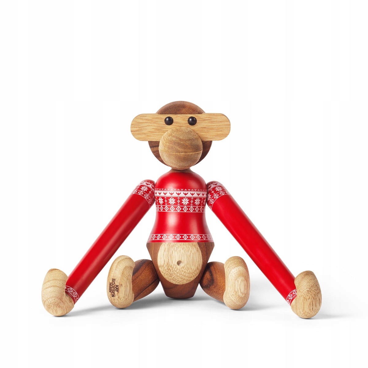 Kay Bojesen Monkey Dřevěná opička Malá Vánoční edice 2024