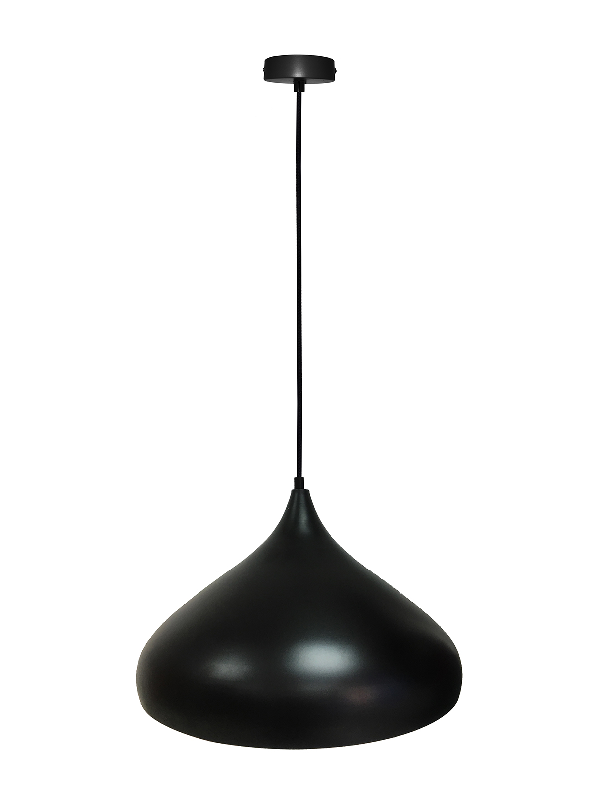 Skandinávská závěsná stropní lampa kovová Klosz