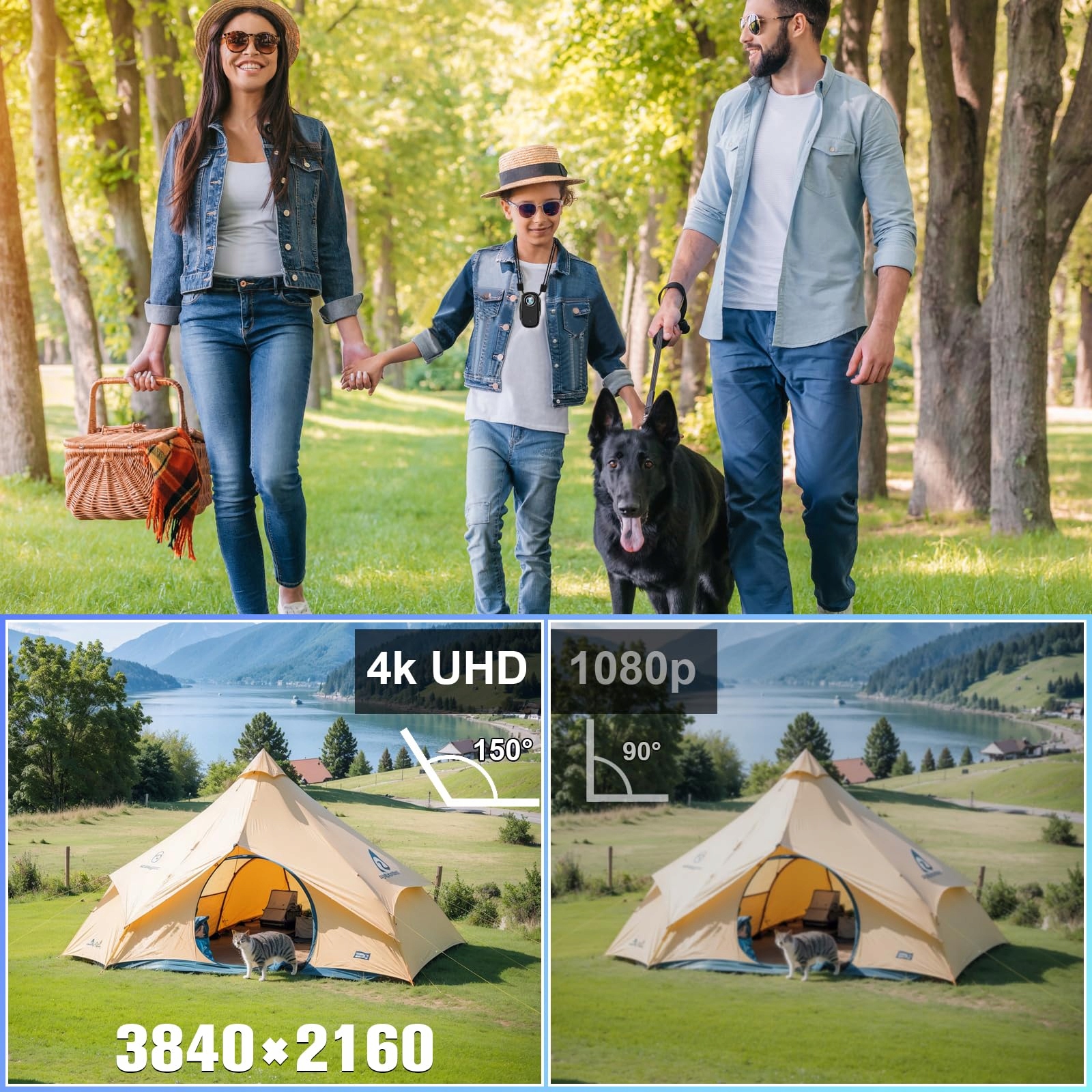 PUDET LUO 4K WiFi Sportowa Kamera Akcji z 1.47" Wyświetlaczem — miniatura 5