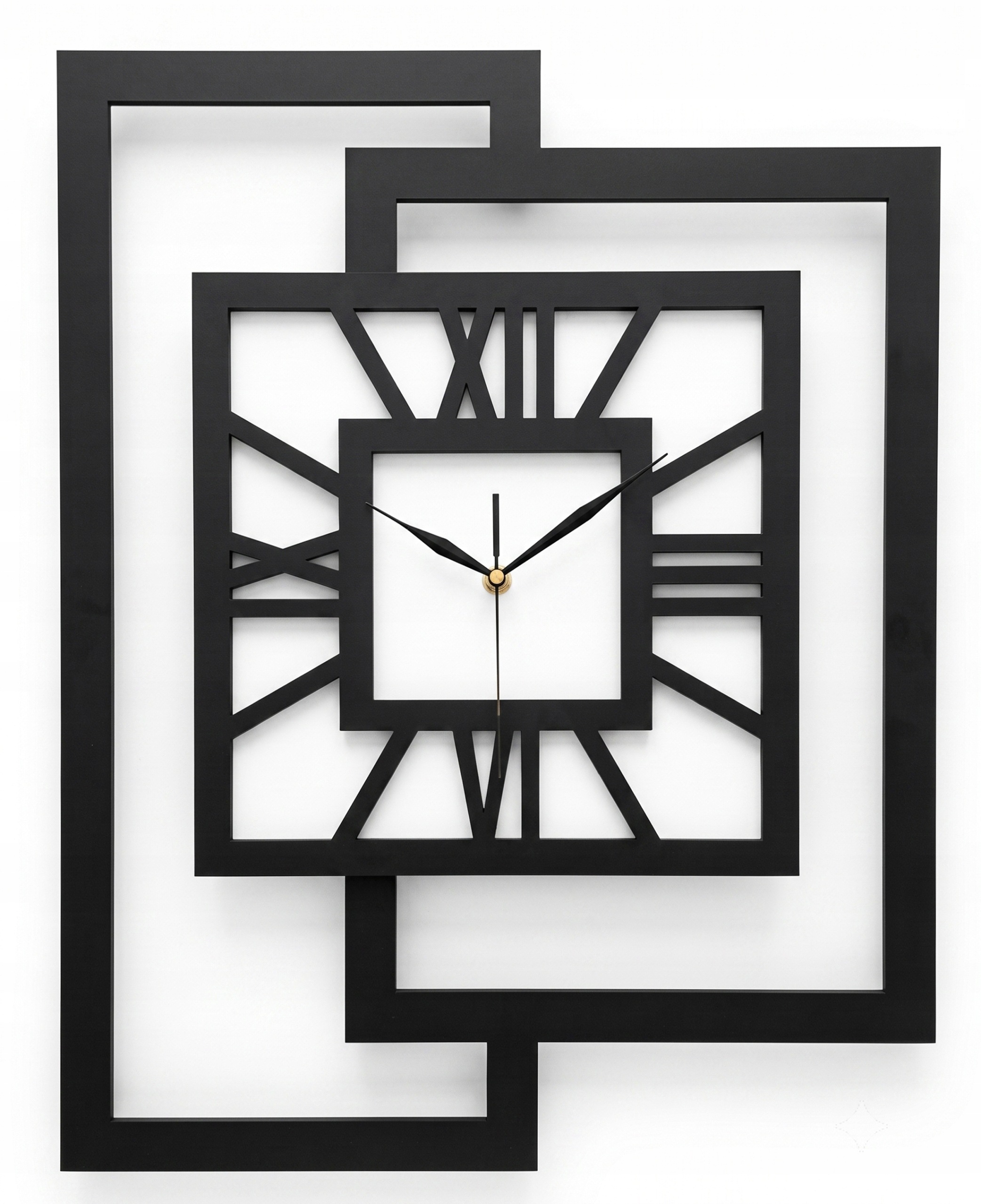 Velký,moderní Nástěnný Hodinový Stroj,geometrický Loftový Římský,dřevo,handmade