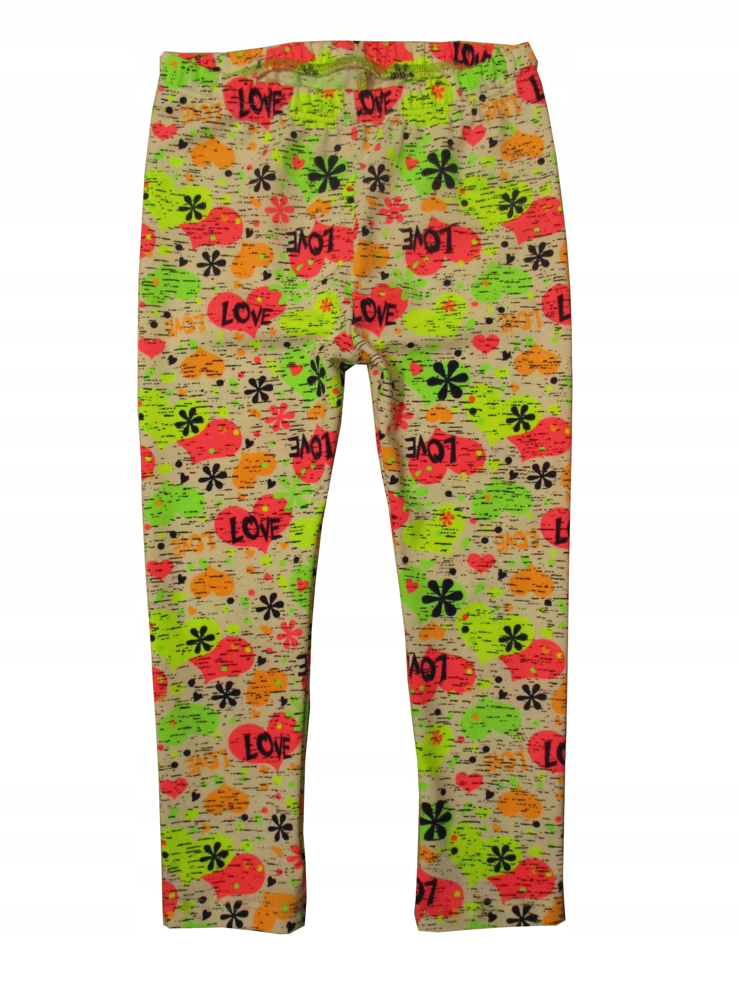 

Legginsy getry leginsy bawełna druk serduszka 140