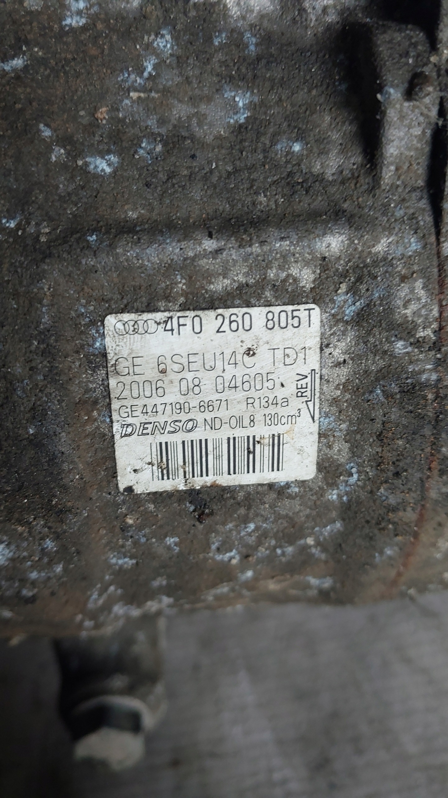 klimakompressor Audi A6 C6 2.0 TFSI 4F0260805T DENSO