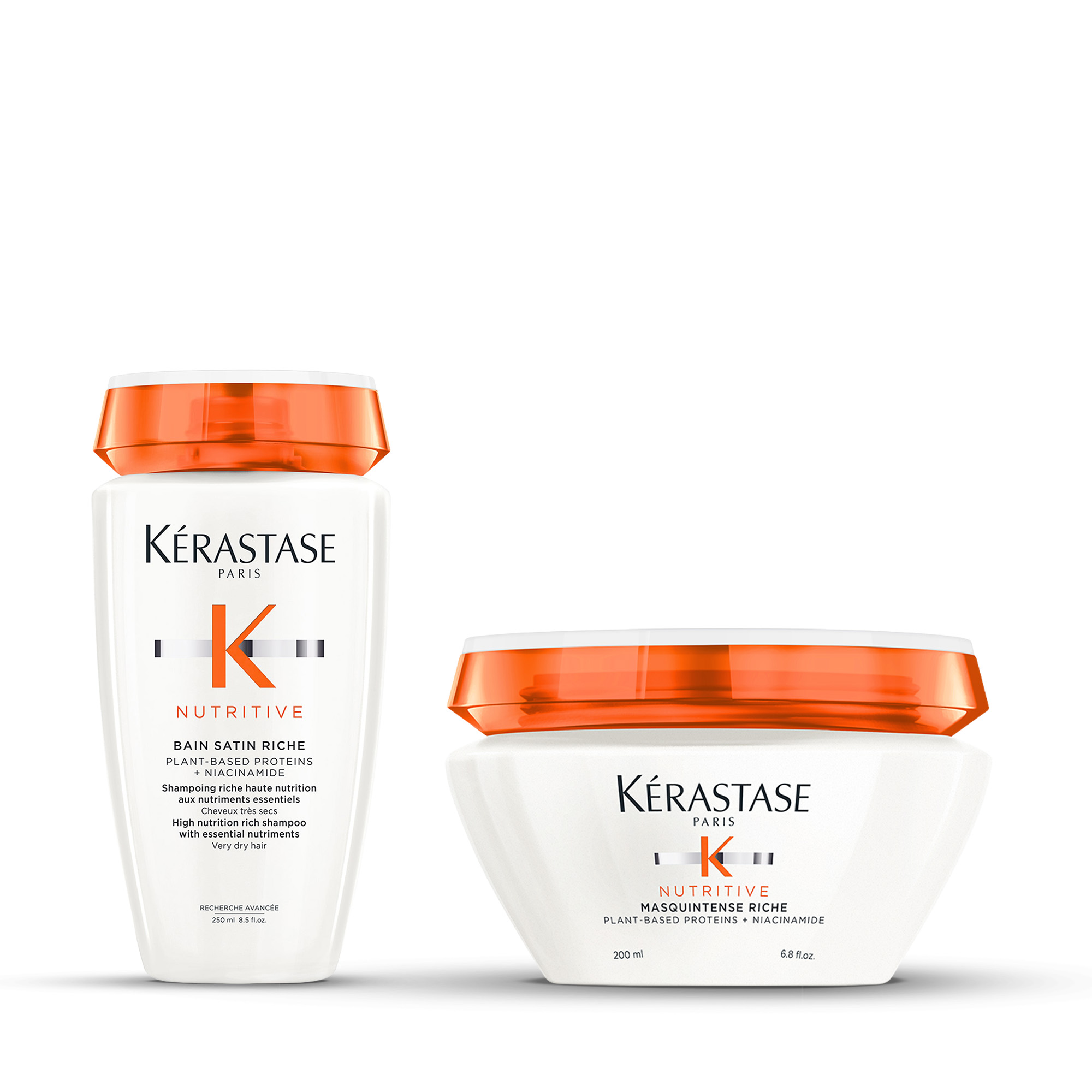 Nutritive Bain Satin Riche + Masquintense Riche – zestaw