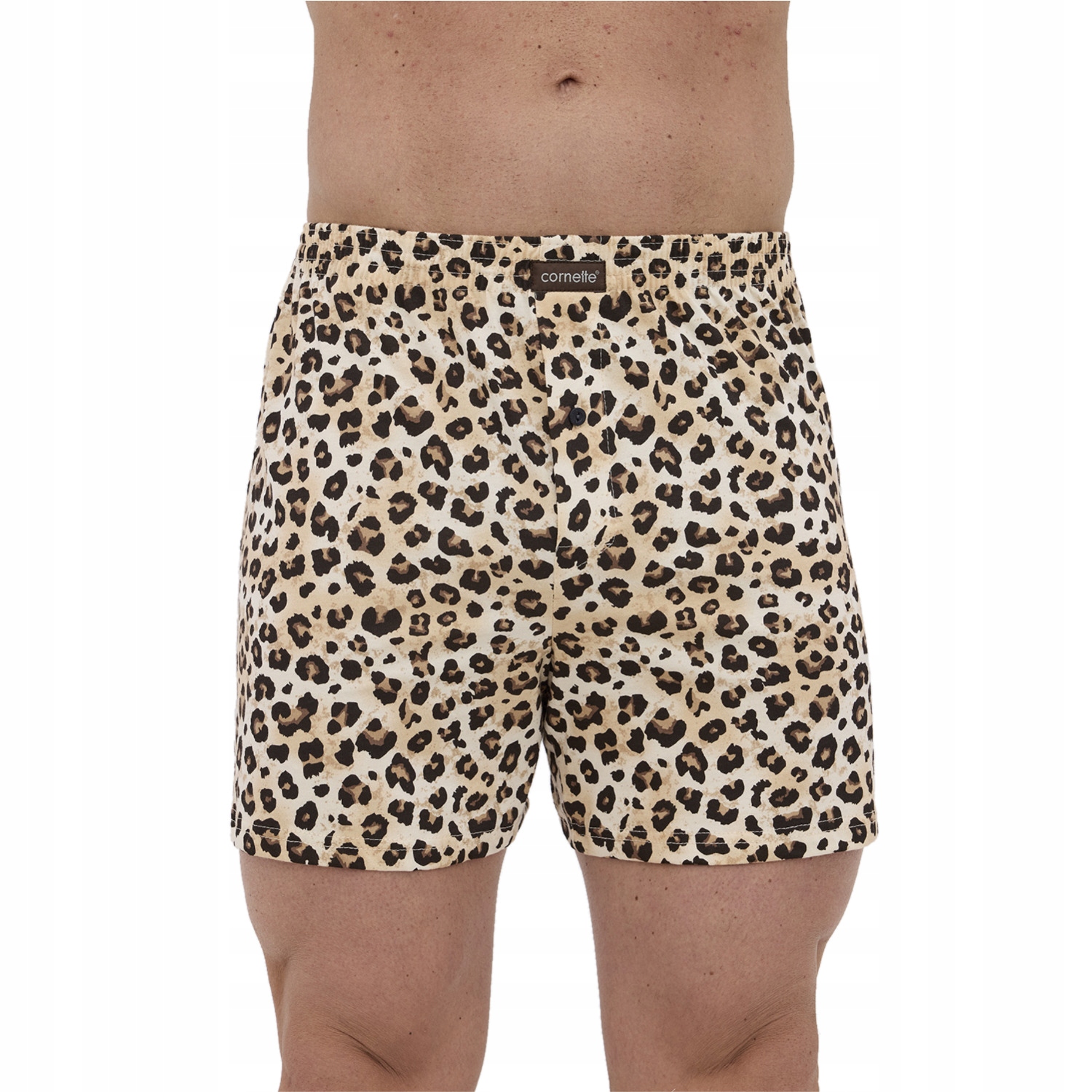 CORNETTE bokserki CLASSIC luźne 001/181 beż panterka XL Rozmiar XL