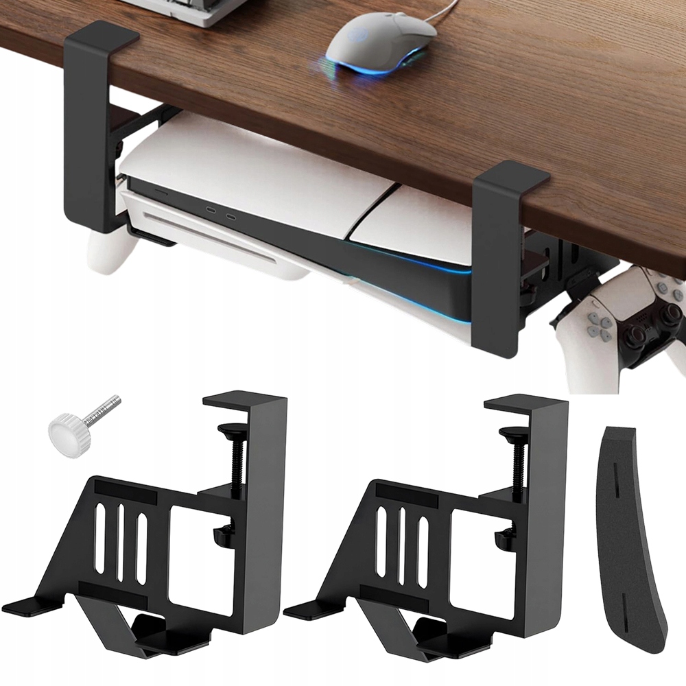 Mocny Uchwyt Na Playstation 5 Pod Blat Duża Nośność, Łatwy Montaż