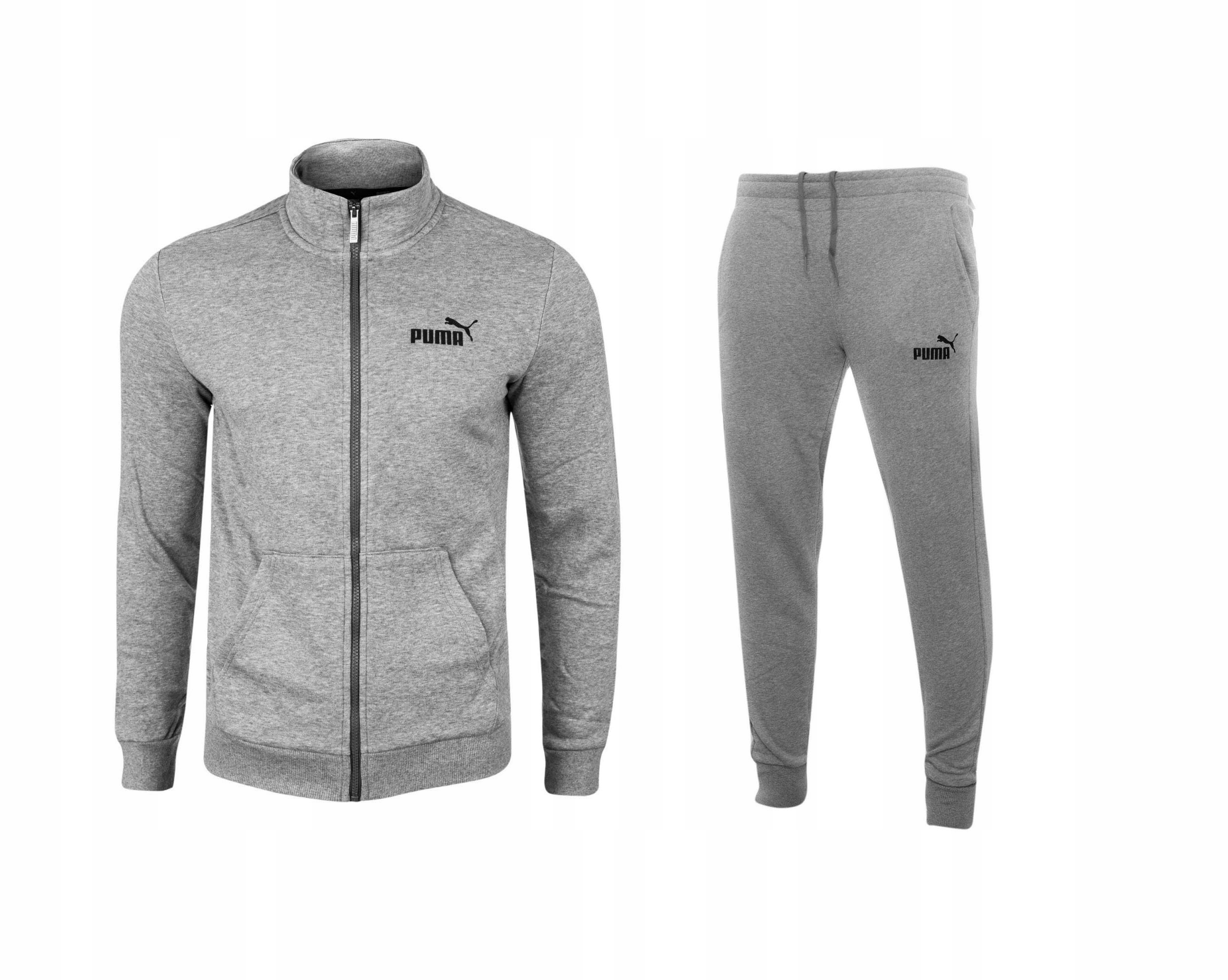 

Puma Męski Dres Komplet Ess Logo Szary r. XL