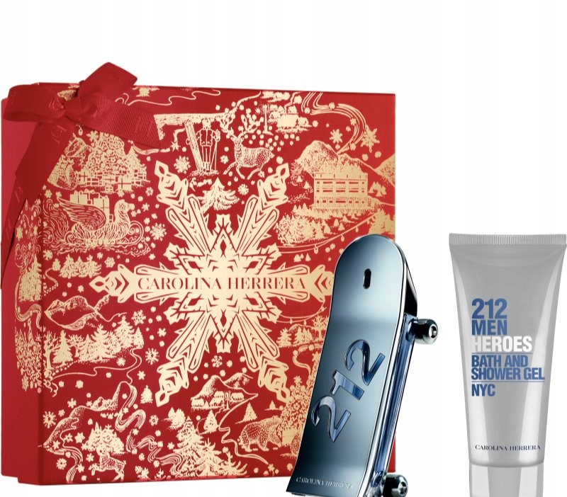 Sada Carolina Herrera 212 Heroes Edt sprej 90ml Sprchový Gel 100ml