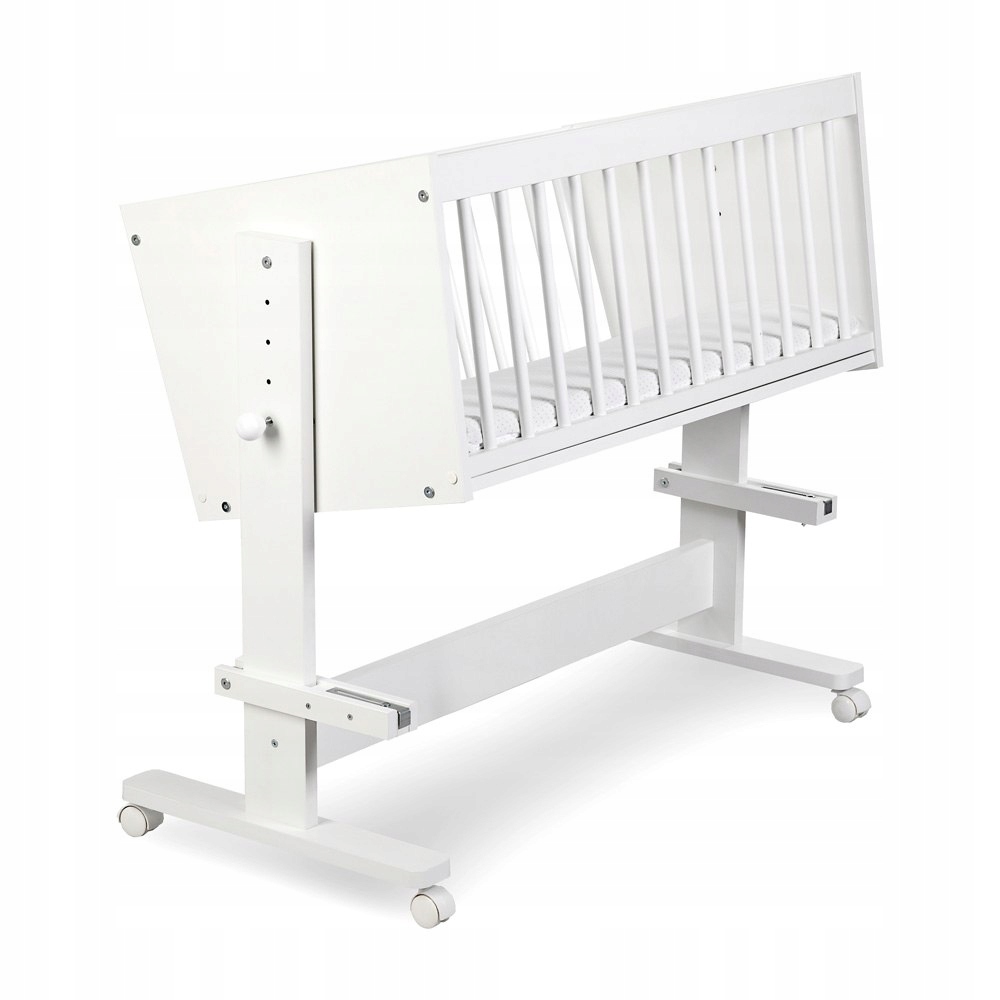 KLUPŚ Łóżeczko dostawne 89x40 ZOYA 5w1 biel Długość 90 cm