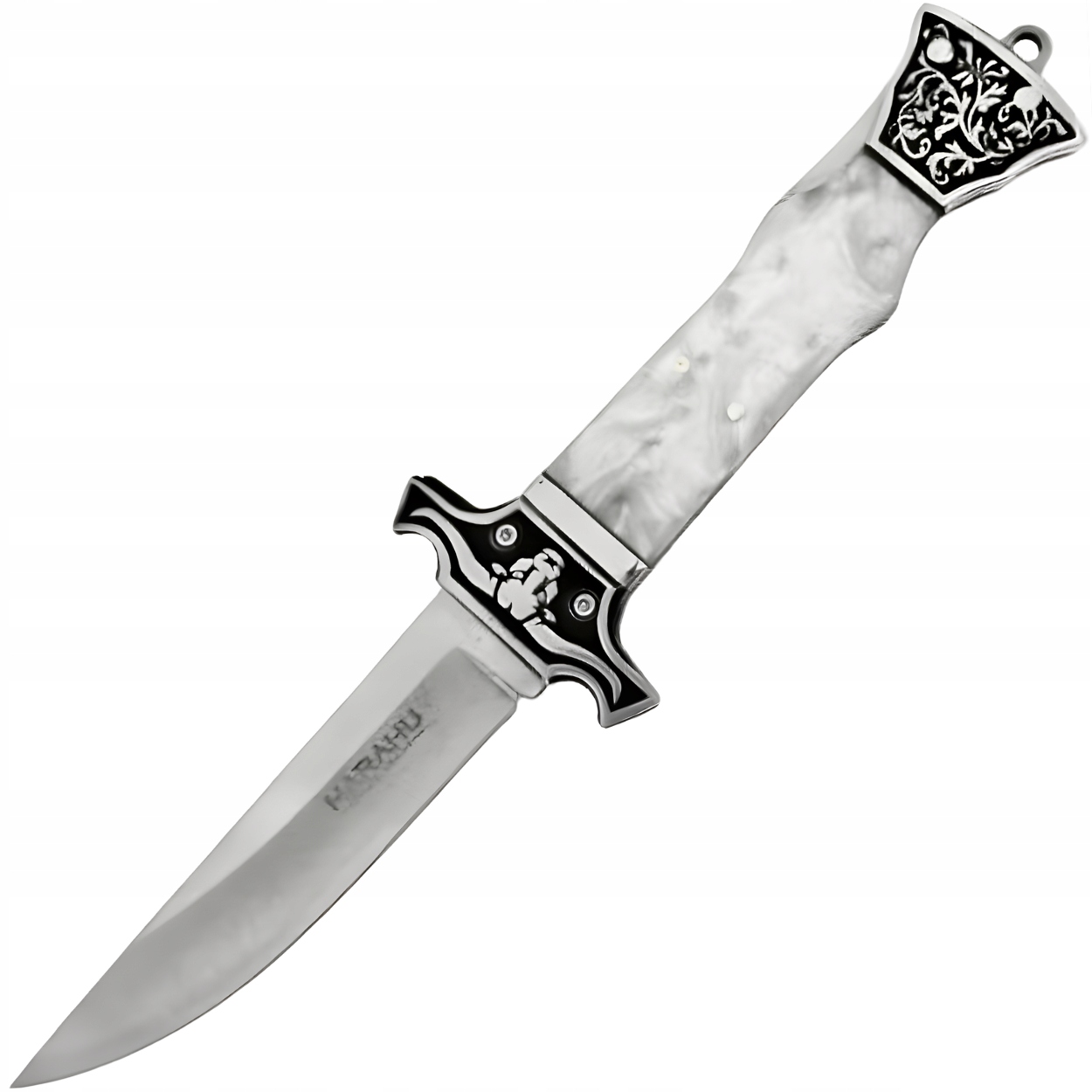 Składany nóż outdoorowy MA123 B Biały KP-40120