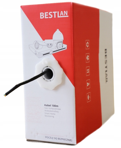 Kabel sieciowy skrętka komputerowa Utp ziemny Żel kat.5e Cca 100m Bestlan