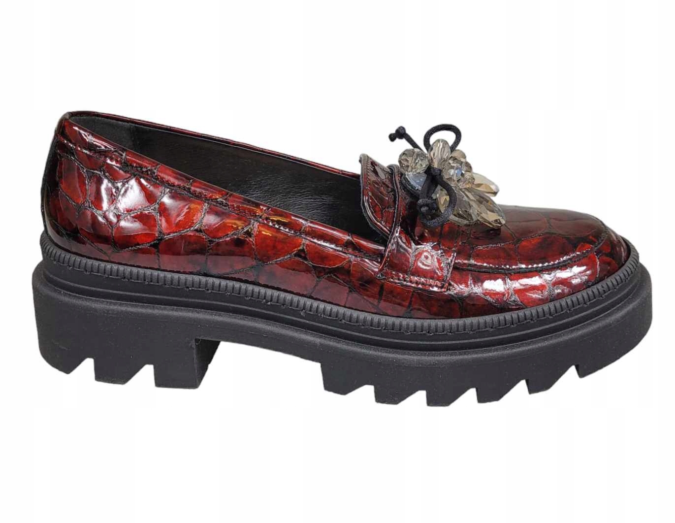 Arka Mokasíny 6326 bordové vel. 36