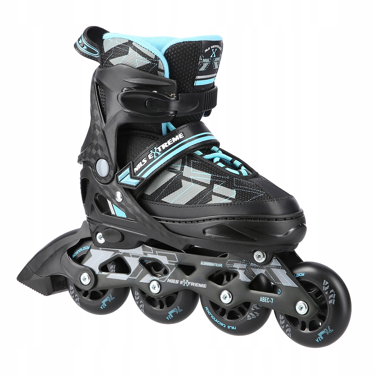 NILS N11002 ROLKI FITNESS REGULOWANE KAUCZUK 31-34