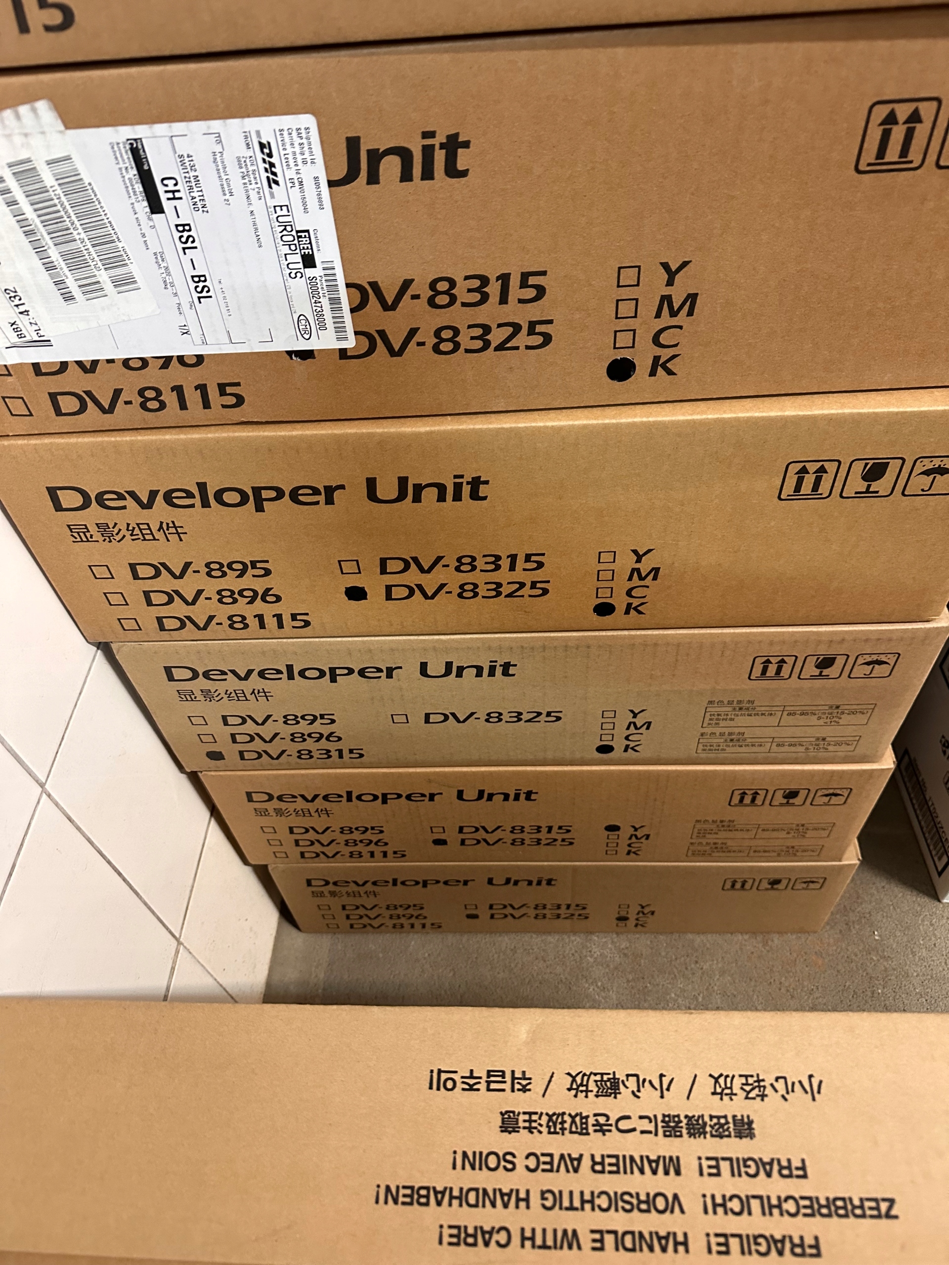 Developer Kyocera DV-8325 Black Oryginał do KYOCERA TASKALFA 2551CI