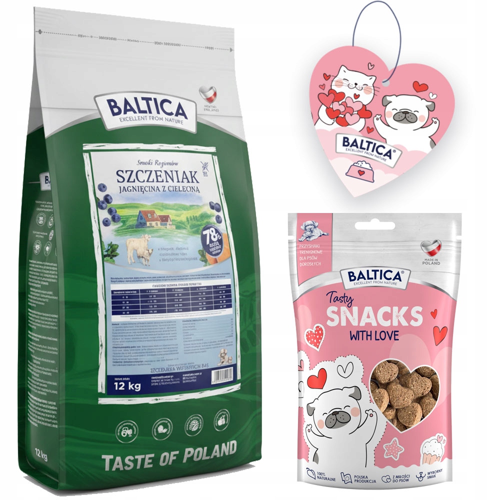 Levně Baltica Puppy Jehněčí S Telecím Masem Pro Štěňata Všechna Plemena S/xl 12 kg