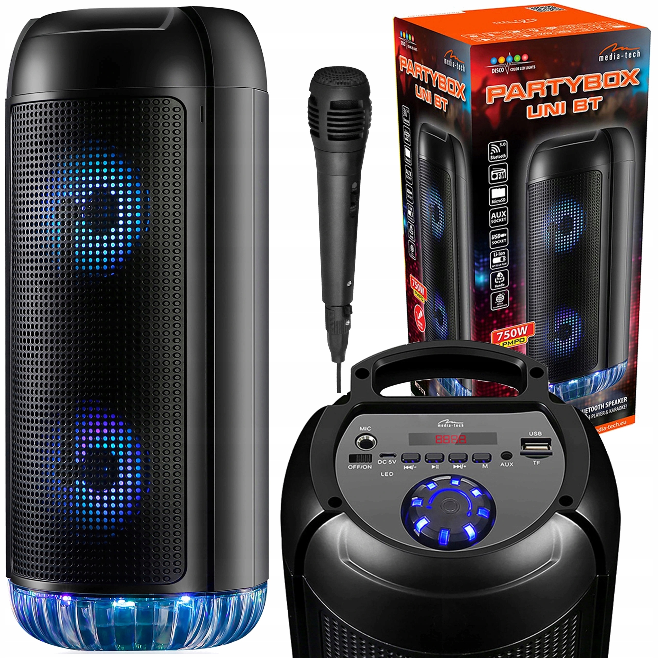 

Boombox Tuba Radio MP3 Usb Wieża Głośnik Bluetooth