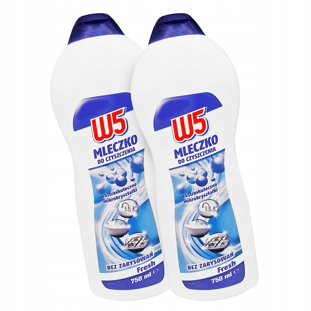 

2X W5 Mleczko Czyszczenia Uniwersalne 750ML=1.5L