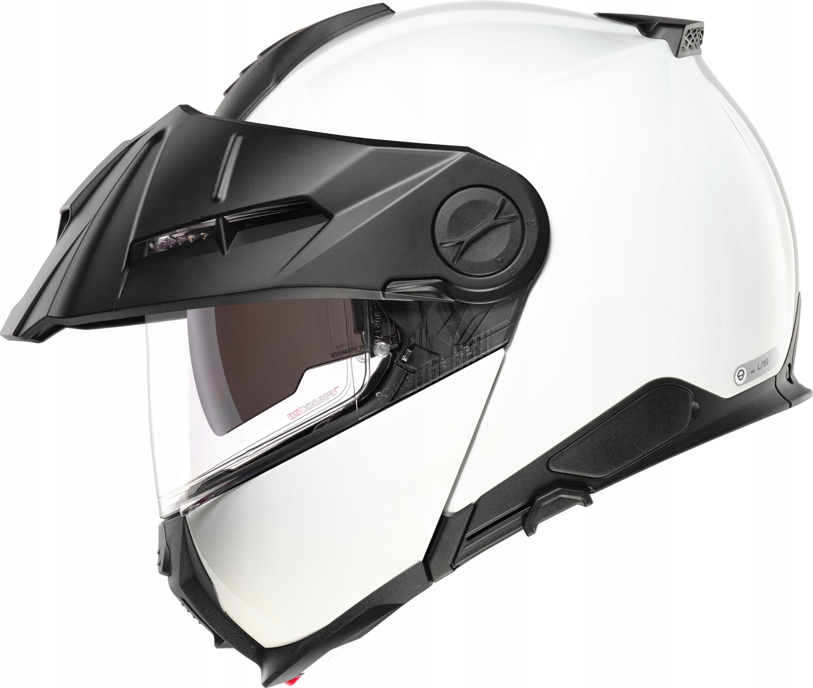 Motocyklová prilba Schuberth E2 Ece Glossy White biela lesklá XL