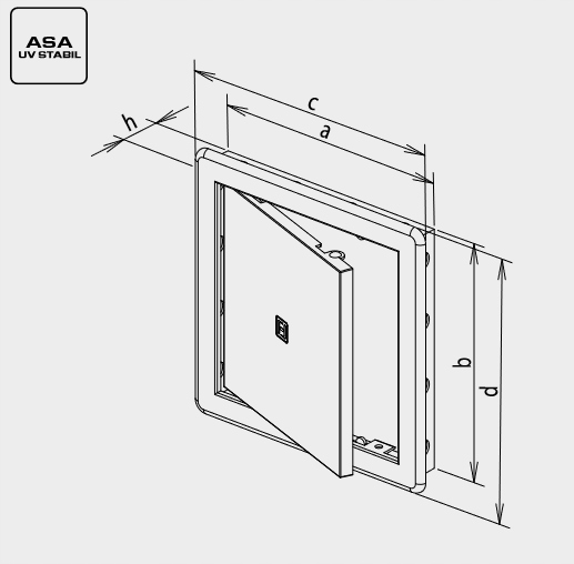 DRZWICZKI REWIZYJNE PLASTIKOWE 20X20 Marka airRoxy
