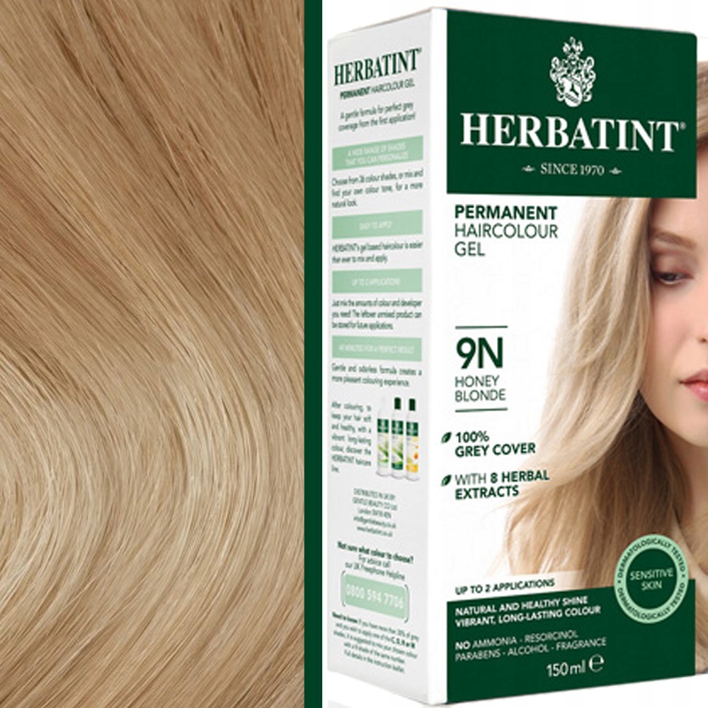 

Farba do włosów Herbatint 9N Miodowy Blond 150ml