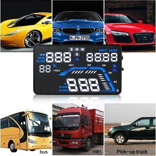 WYŚWIETLACZ PROJEKTOR HEAD UP DISPLAY HUD GPS Marka Inny