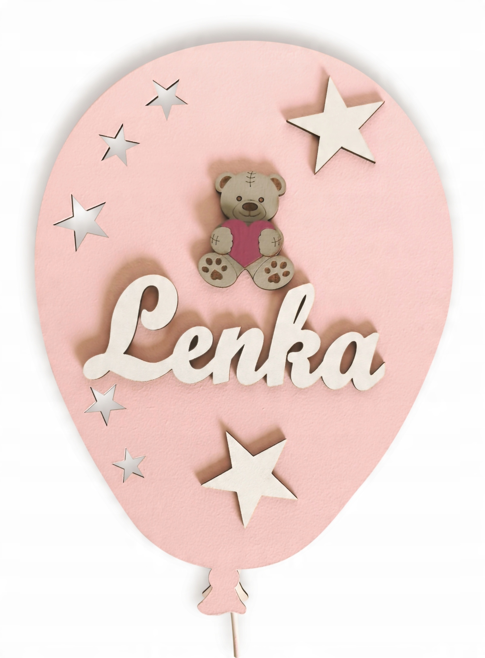

Lampka nocna led balon imię dziecka Gratisy 3D
