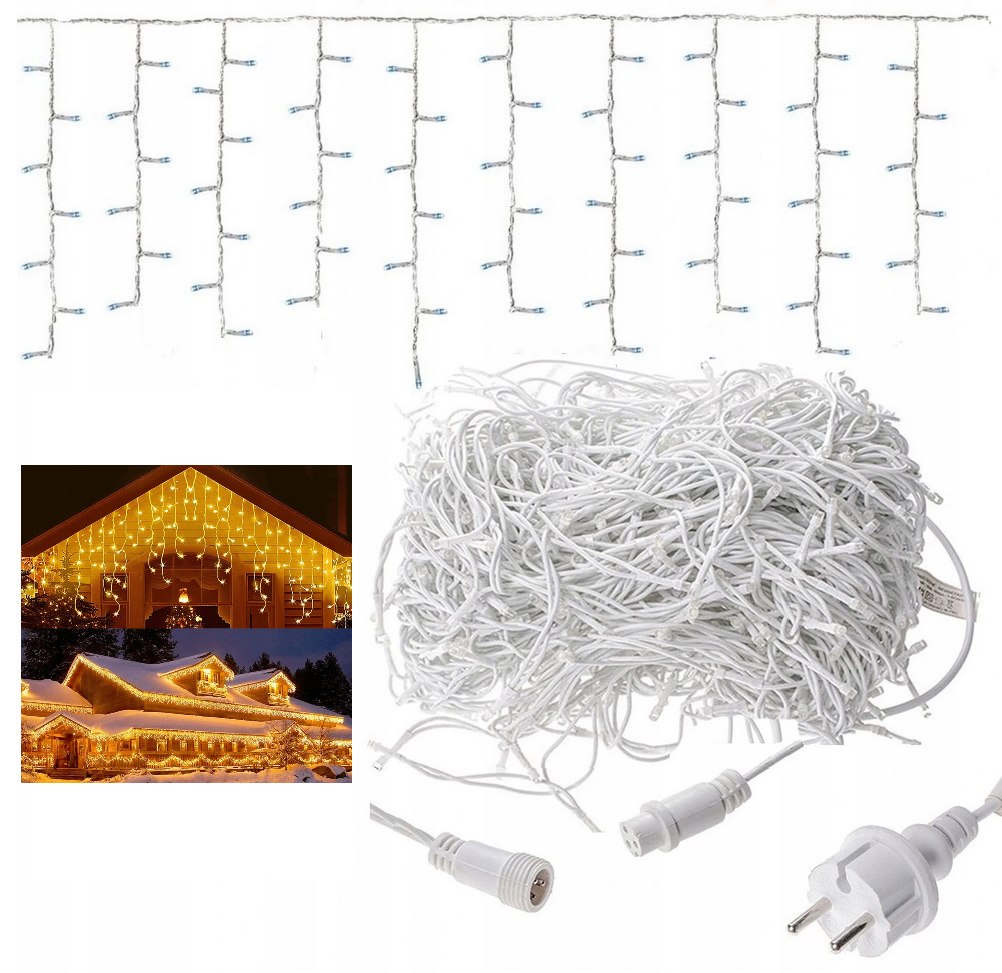 

Sople Led Zewnętrzne Lampki 300 Flash Biały Ciepły