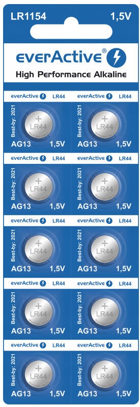 

*Baterie alkaliczne everActive G13 LR1154 10 Sztuk